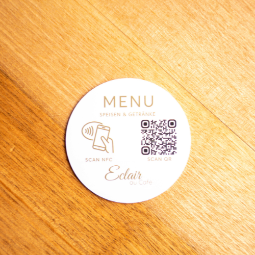 Digitale Speisekarte QR / Aufkleber NFC Indoor - Outdoor - loyal